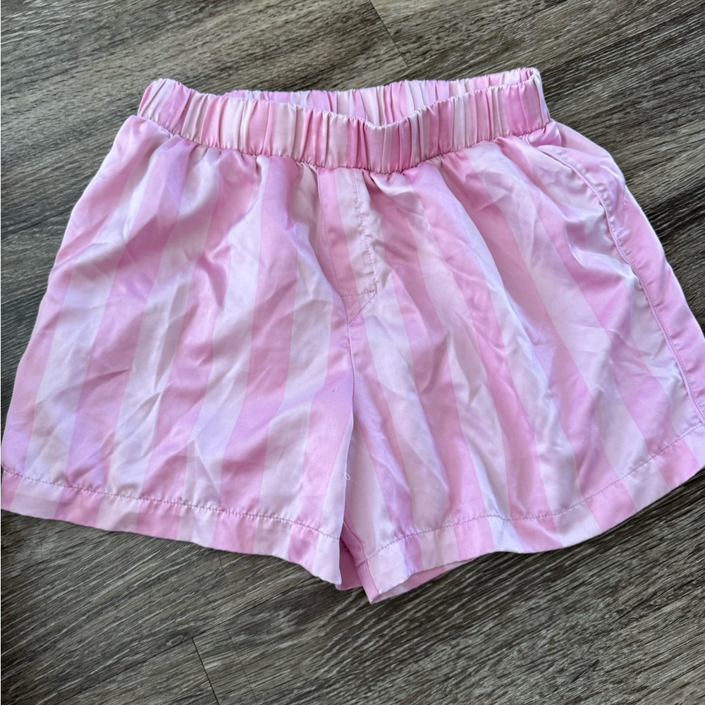 Selling pink silk pj shorts!
